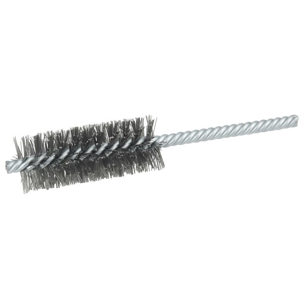 Weiler 1" Power Tube Brush, .0104" Steel Wire Fill, 2-1/2" Brush Length 21115